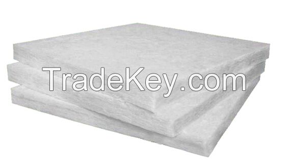 Environmental formaldehyde-free white glass wool blanket for heating insulation