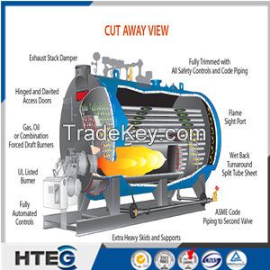 0.7 MW horizontal type 0.7 MPA output 95 input 70 hot water boiler