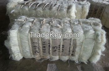 100% Sisal Natural Fiber/ natrual sisal fiber for rope ,sisal twine,sisal fibre