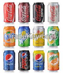 Coca Cola ,Fanta,Sprite 330ml Cans, drinks 24 x 330ml, Eenglish, arab , german text all available