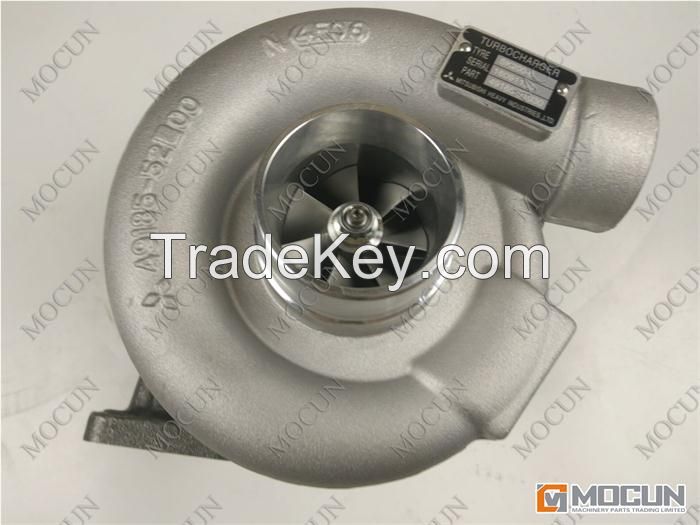 6D34 disel engine turbocharger for excavator