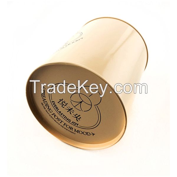 luxury round tea tin cans