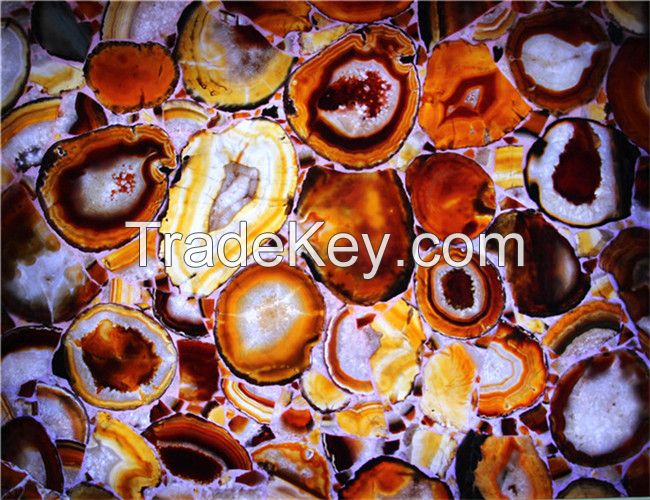 onxy stone slab agate board vanity top