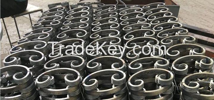 S scroll wrought iron components