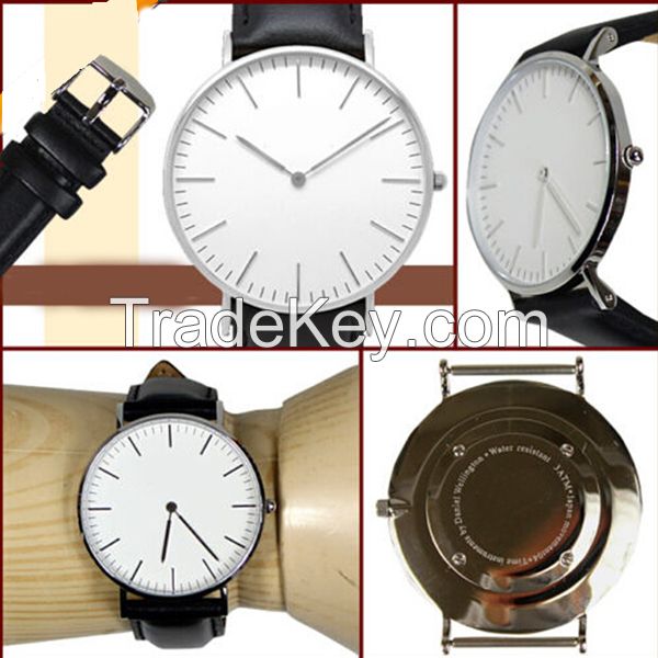 Hot selling elegant apperance dw style stainless steel watch 