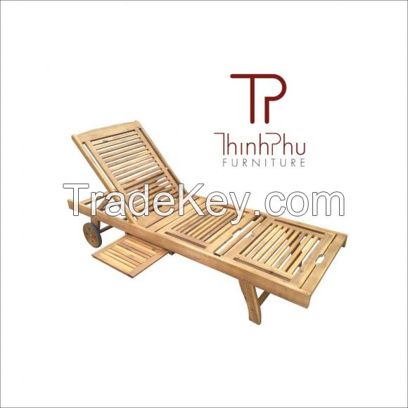 FAMIGO - Wood Outdoor Sun Lounger - Best selling furniture