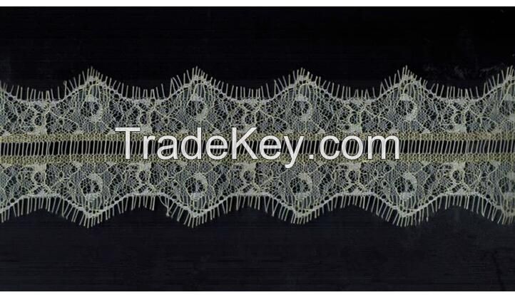 Hot sale Nylon Eyelash Lace Wedding Dress Accessories