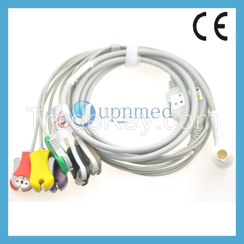 Corpuls 11 pins 6-lead ecg cable,Clip,IEC,U383-16CI