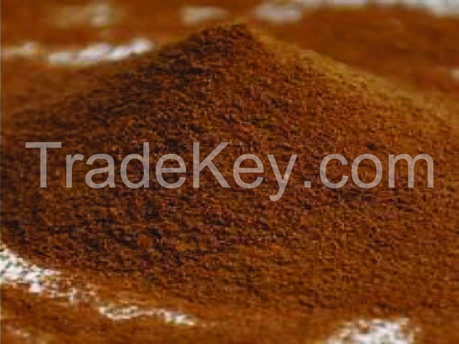 100% Black instant coffee powder