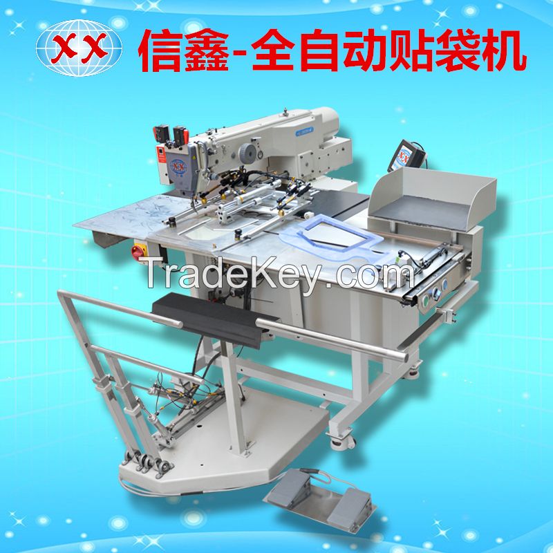 automatic pocket sewing machine for jeans denim chothes patch pocket