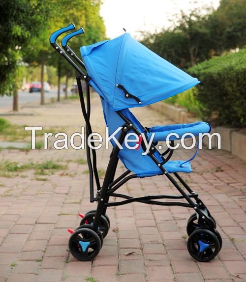 Portable folding umbrella children&#039;s strollers with sunroof