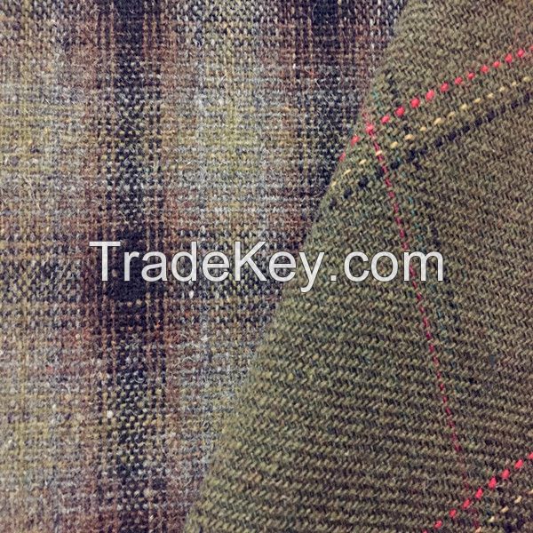 woven tweed blend woolen fabric for wool cloth