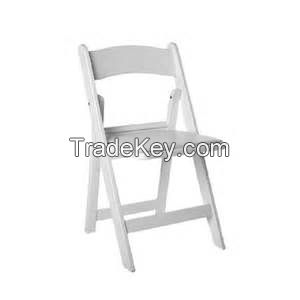 Commercial White Resin Plastic Folding Stackable Chairs Made in China