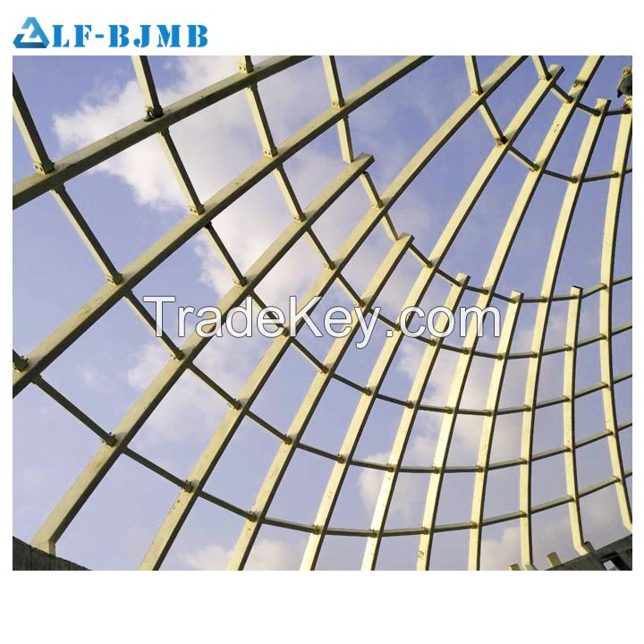 Prefabricated Structures Easy Install Glass Dome Roof For Shopping Mall
