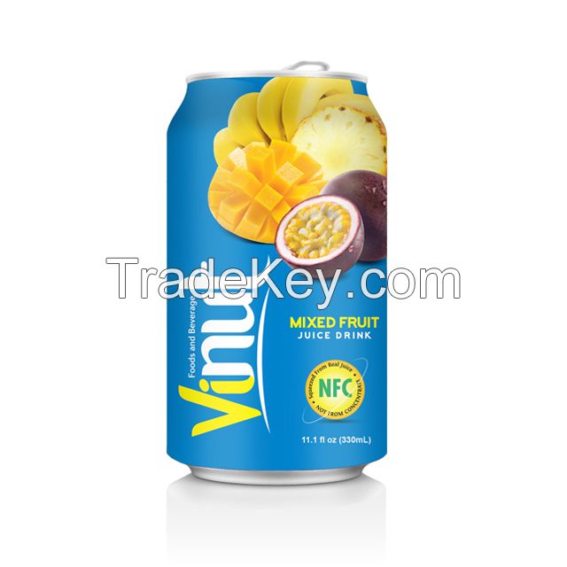 330ml Canned Fruit Juice Mix Juice Drink Wholesale Supplier