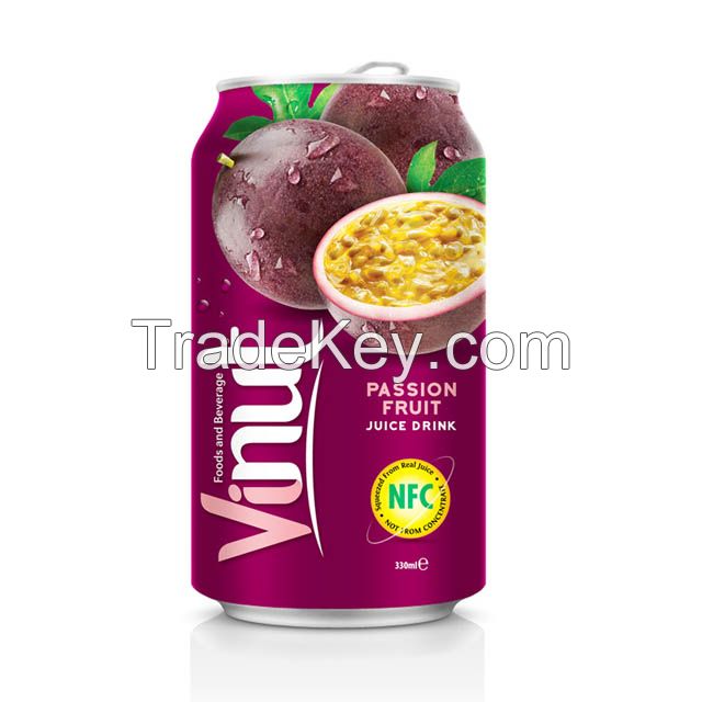 330ml Canned Fruit Juice Passion Juice Drink Supplier