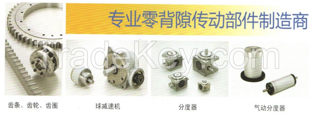 Zero backlash transmission components