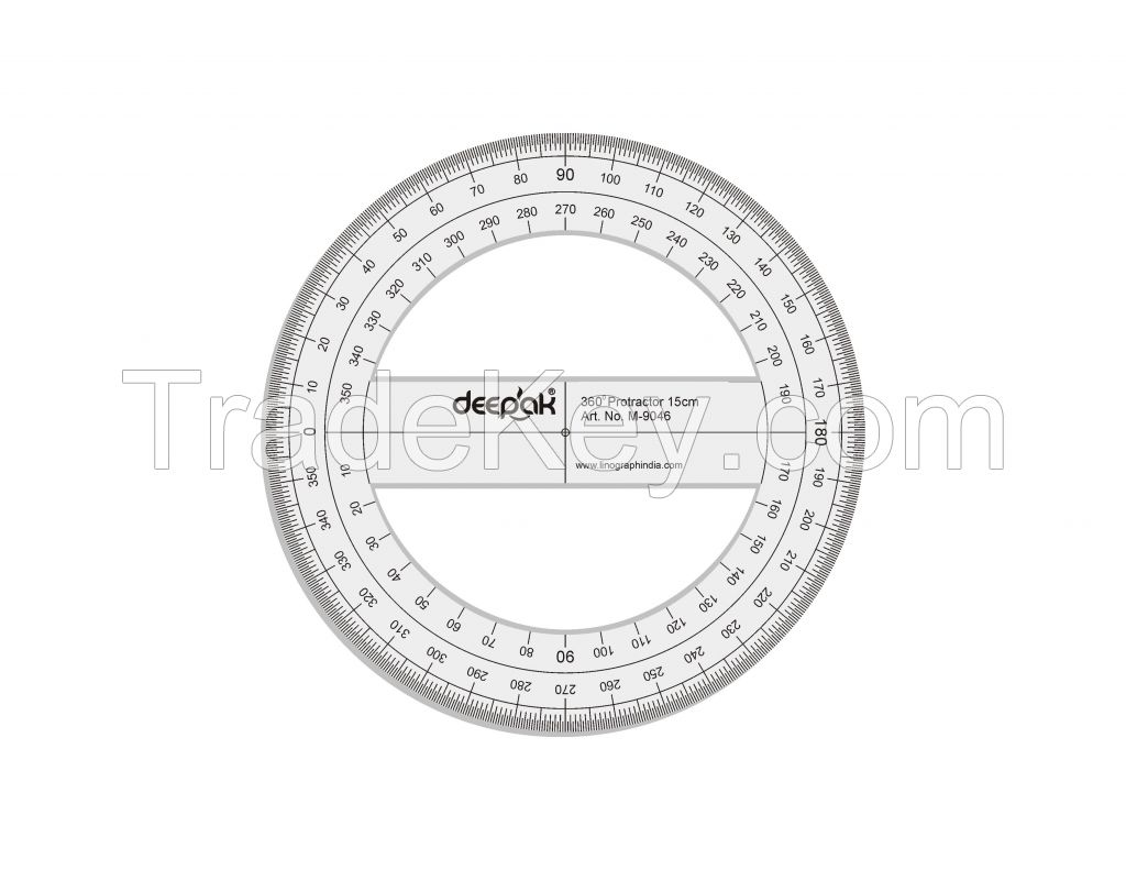 360 Degree Full Circle Protractor