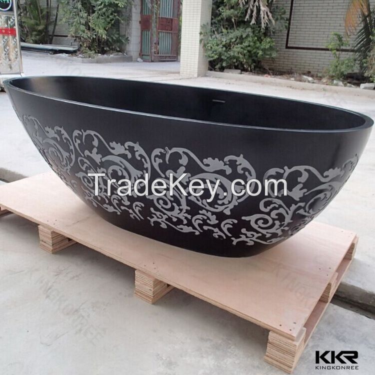 custom size bathtubs Solid surface bathroom bathtub