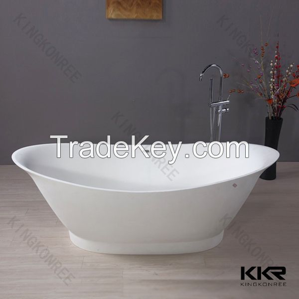 Solid surface bathroom bathtub