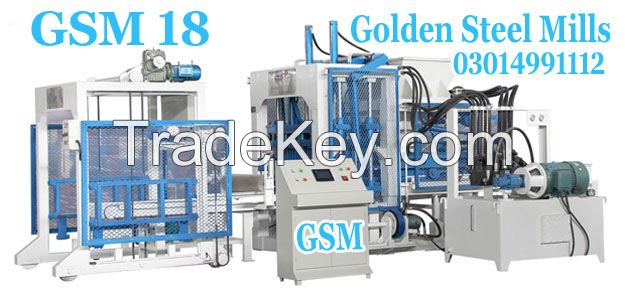 Gsm 15 tuff tile concrete block making machine in pakistan.