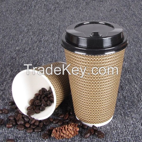 Disposable Ripper Wall Insulation Hot Paper Cups