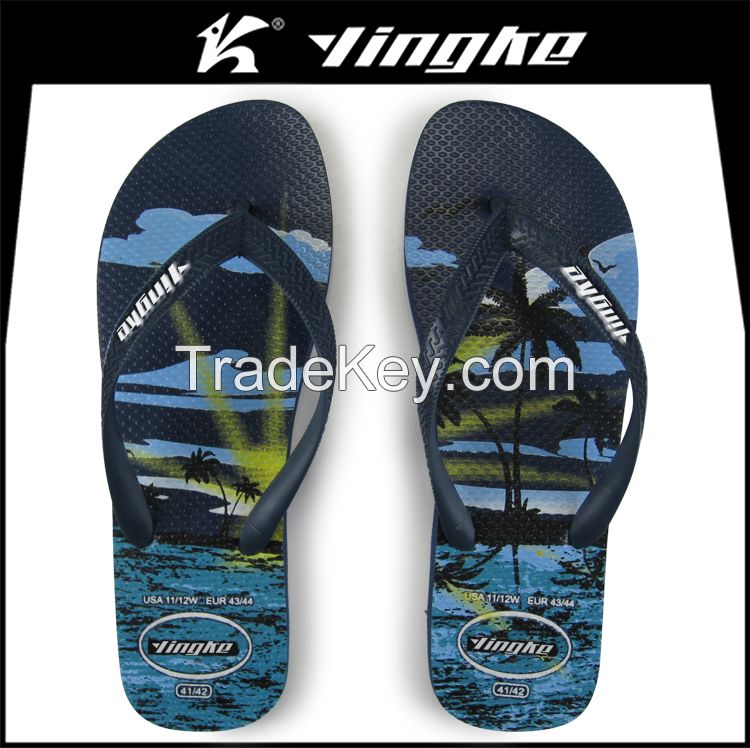 Cheap comfortable 2017 fashion beach rubber mens flip flop slippers summer