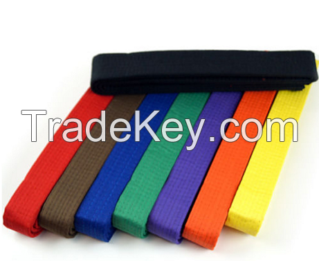 Colourful martial arts belts/taekwondo belts/custom karate belts for children