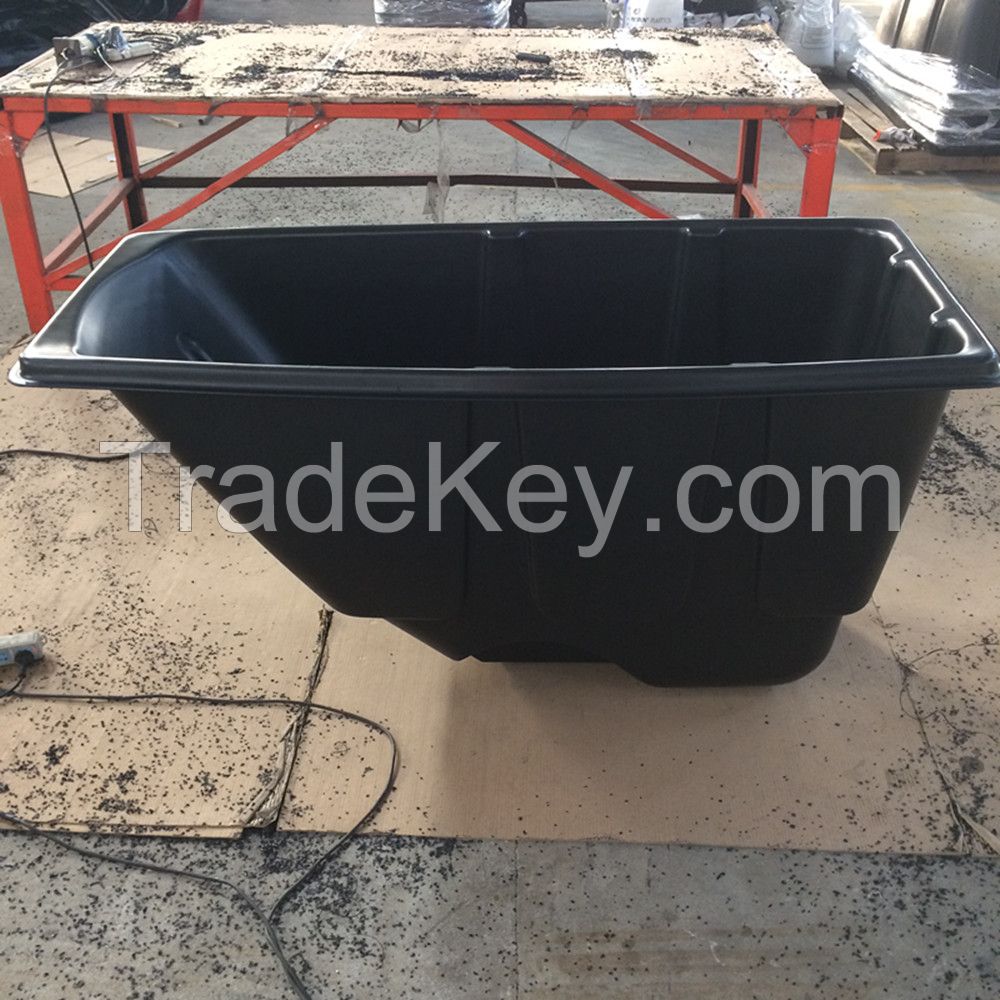 customized rotomolded plastic tilt truck /OEM fabricated cast trolly