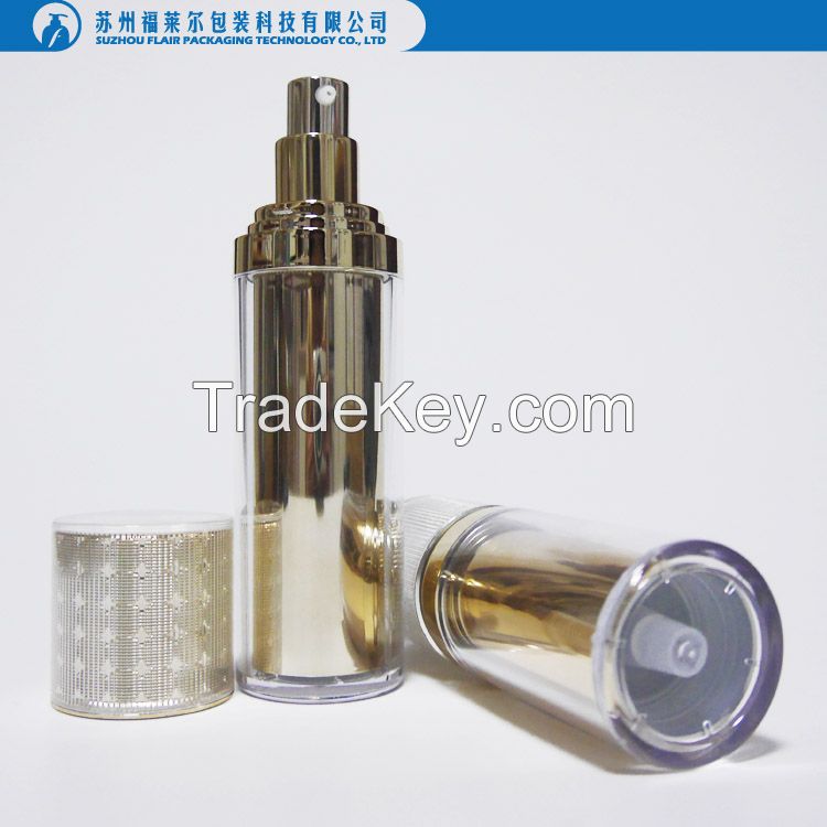 Cosmetic acrylic airless serum container