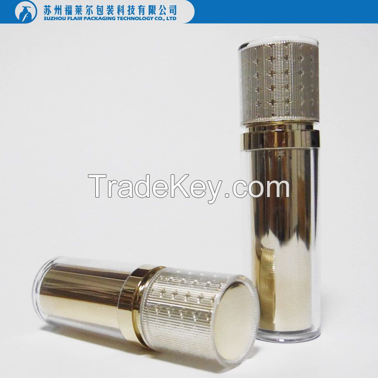 Cosmetic acrylic airless serum container