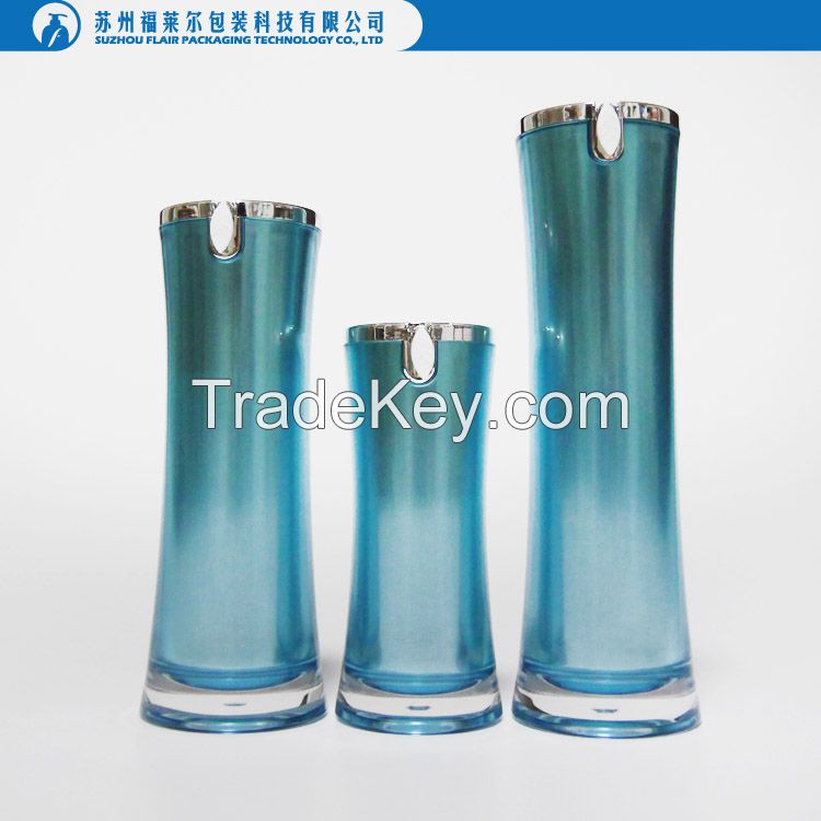 Acrylic empty luxury cosmetic bottle