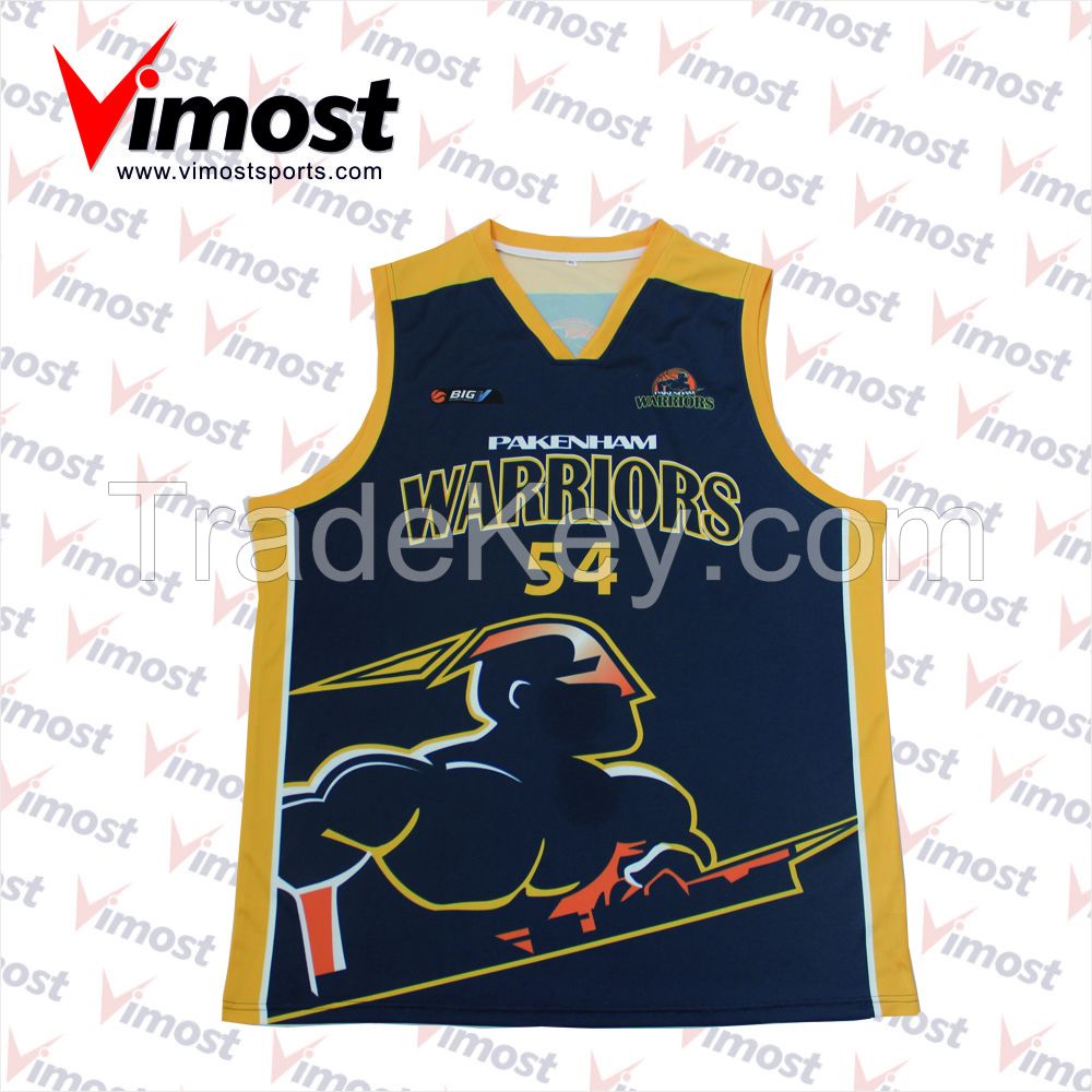 Custom sublimation basketball jersey