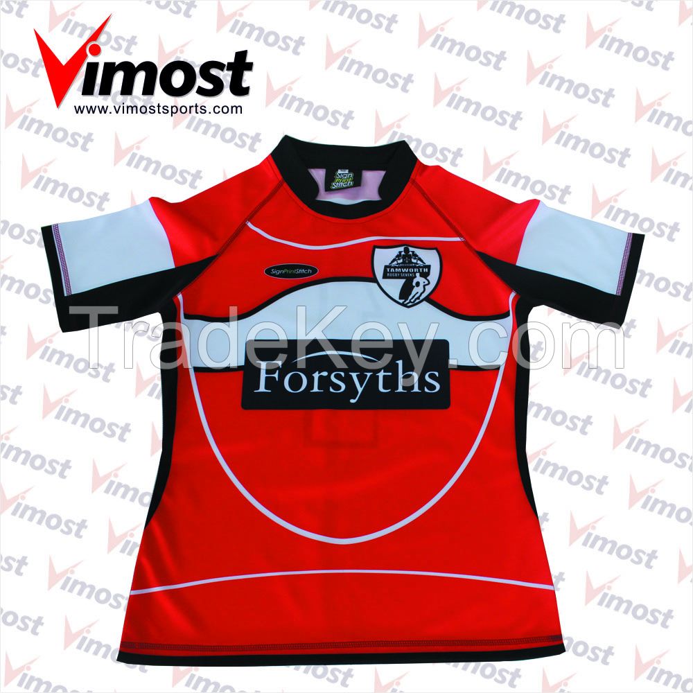 Custom sublimation rugby jersey