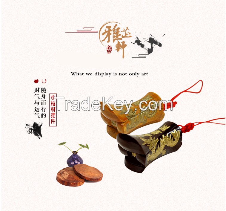 Yazhixuan Hot Sale Chinese Souvenirs  Antique Wood Carved Mini Liuzhou Keychain Coffin For Crafts