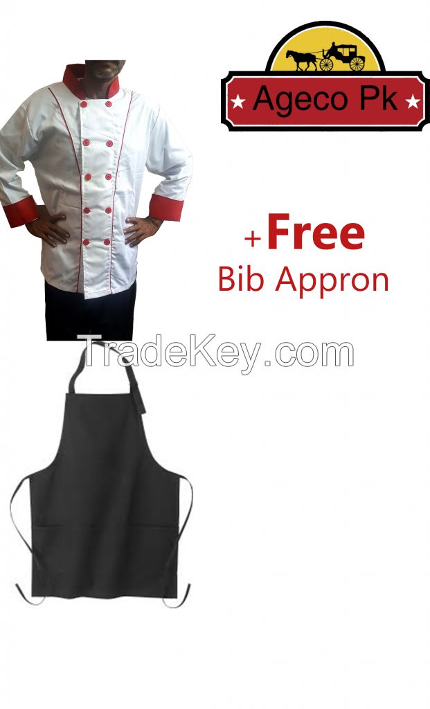 Chef Coat Jacket Chef Uniform Men Kitchen Short Sleeve Cooker Work Restaurant