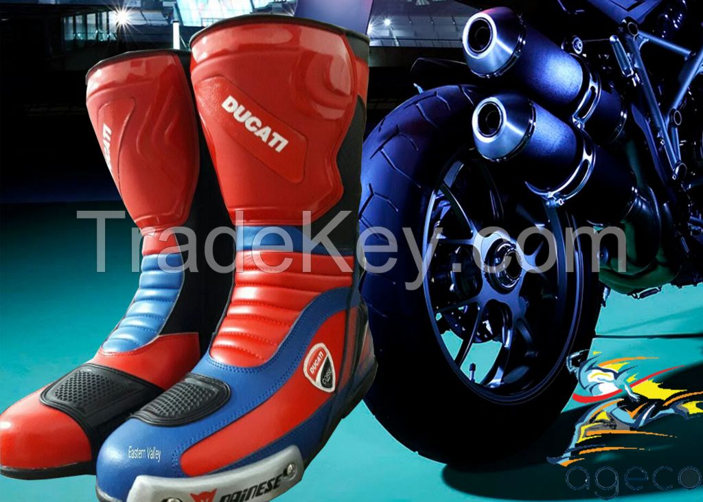  Motorbike Leather Shoes Motorcycle Racing leather boots