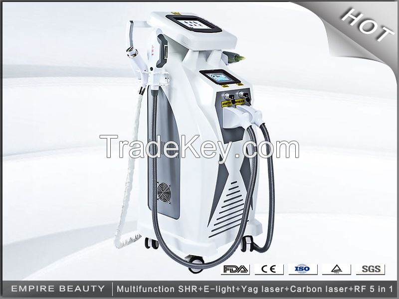 IPL RF E-light SHR hair removal ND YAG laser tattoo removal 4 in 1 hair removal