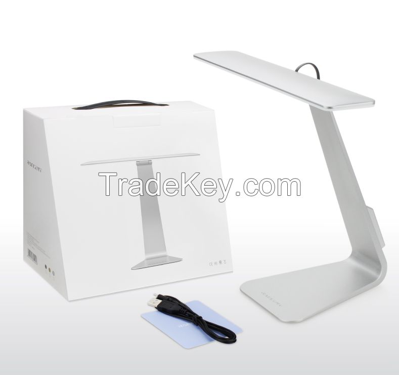 3 Modes Fashion Ultra-thin LED Charging Desk Lamp Smart Touch Eyes Protective Folding Night Light