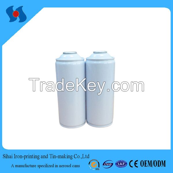 Diam.65mm Empty White Coating Aerosol Spray Tin Can