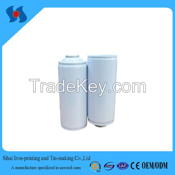 Diam.65mm Empty White Coating Aerosol Spray Tin Can