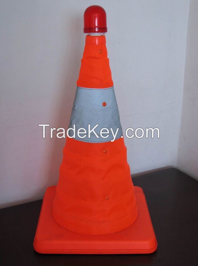 Pop up Flexible Control PP Folding Road Traffic Cone PVC Cone