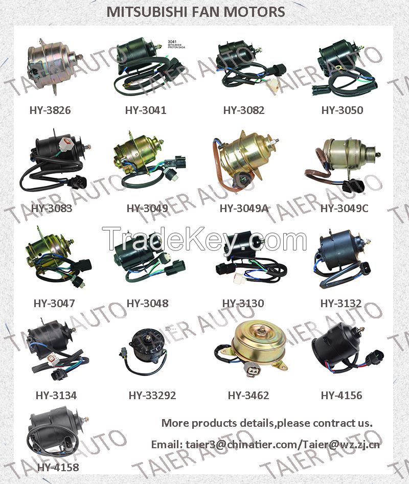 OEM auto fan motor 12v DC motor for mistsubishi