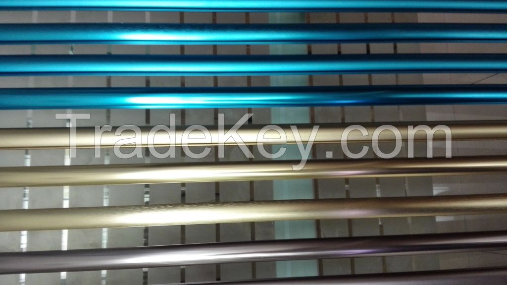 Anodized aluminum profile in colors