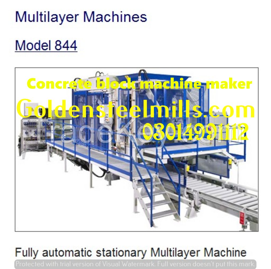 Automatic tuff tile Paver Block making machine manufecturer in Karachi, Lahore,Islamabad Pakistan