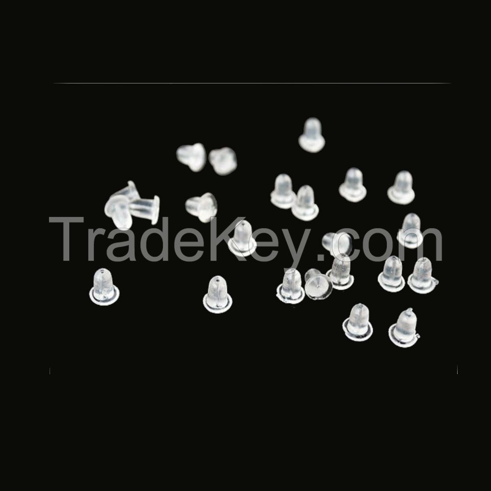 50 pcs plastic earnuts earring backs stoppers jewelry findings