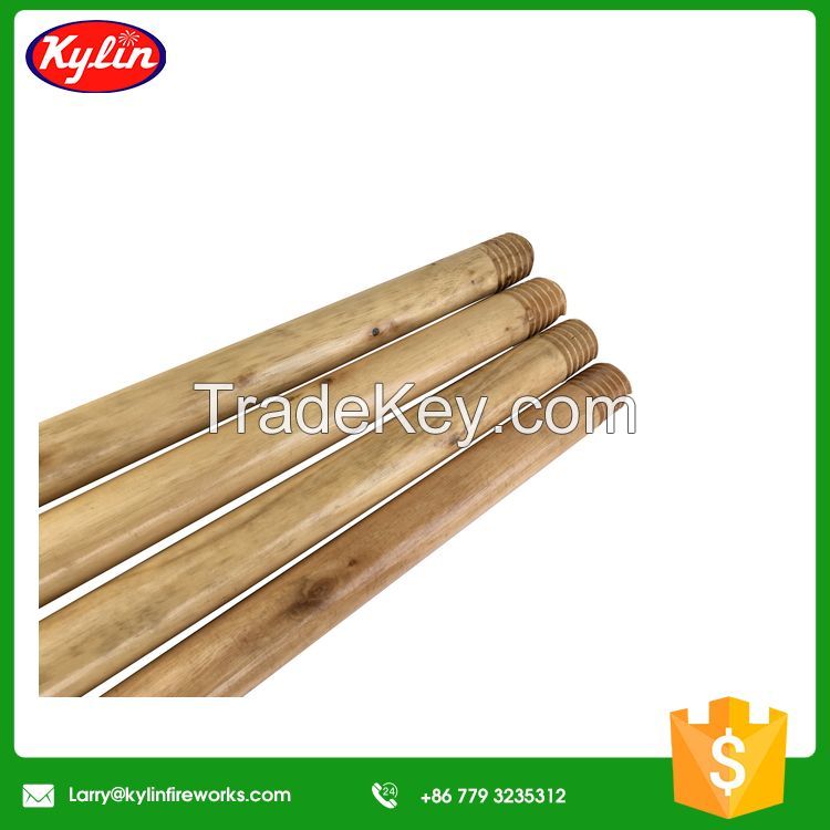 Wooden handle for broom dustpan mop