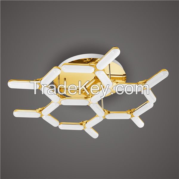 Gold LED Snowflakes shape Ceiling Lights