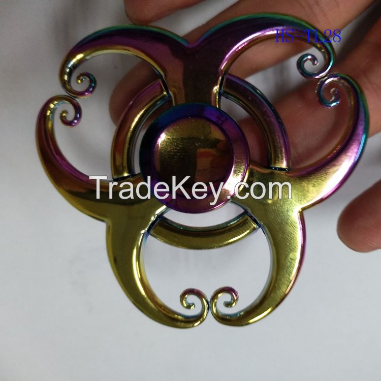 New Fidget Spinner Hand Spinners Metal Metallic Color gyro HandSpinner Adults Stress Relief EDC Toys With Retail Box