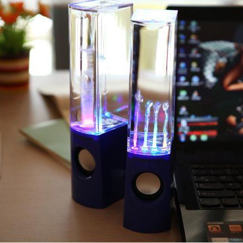 Water Dancing Light Show Fountain Speaker System, in Door Fountain Speaker for Laptop Computer USB Desktop Computer Speaker Party Speaker Water Speaker